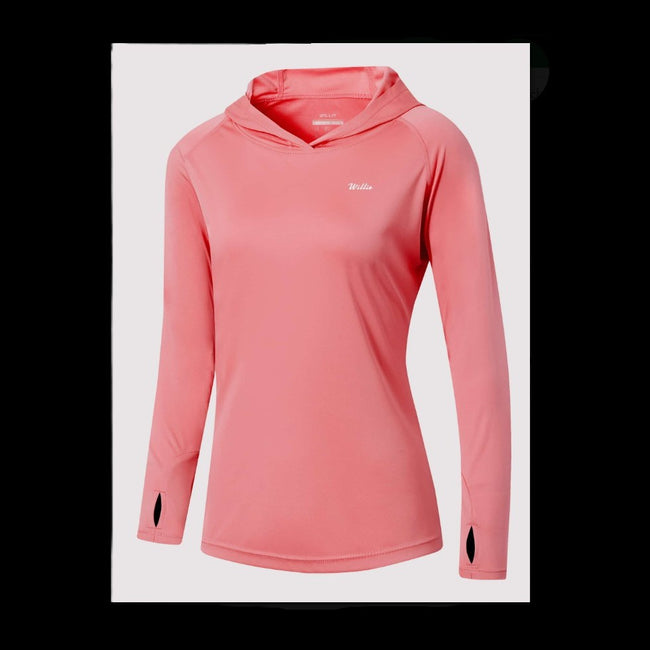 Women's UPF 50+ Sun Shirt Hoodie Pink