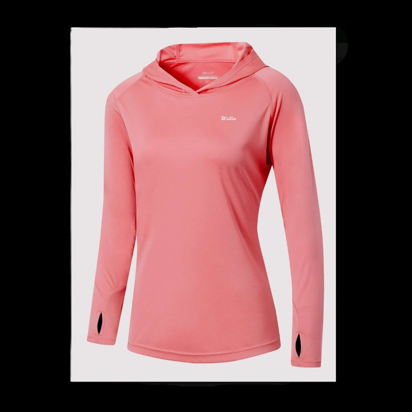 Women's UPF 50+ Sun Shirt Hoodie Pink