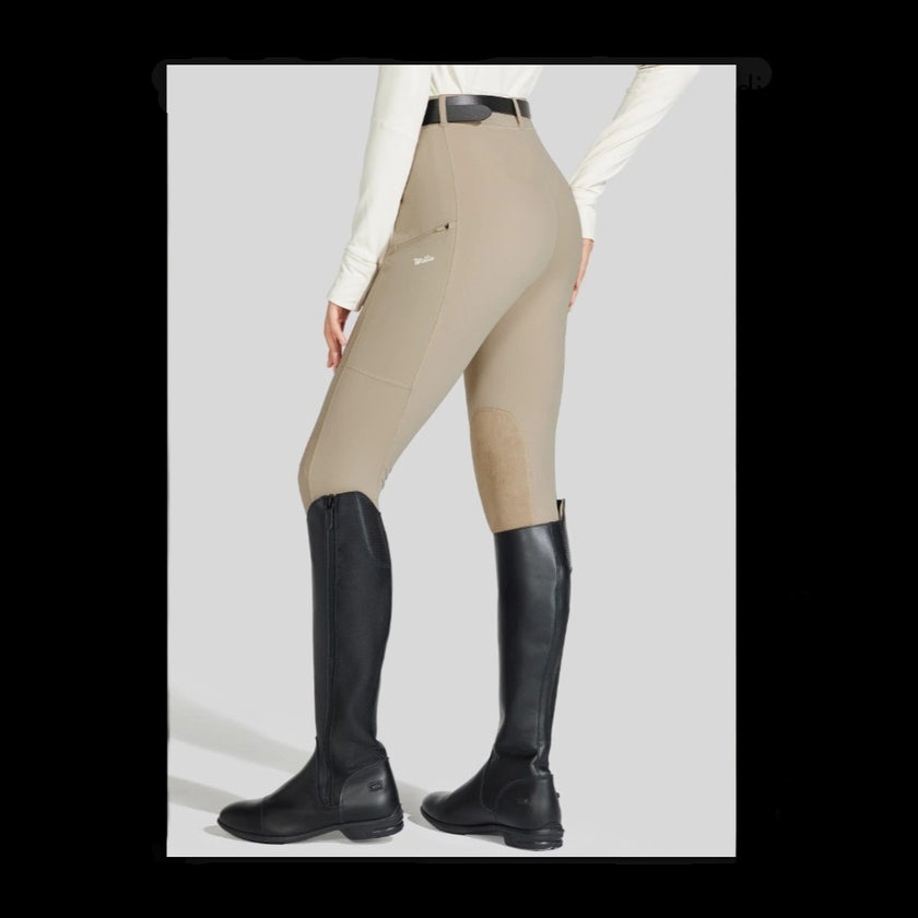 Women's Knee-Patch Breeches khaki Back