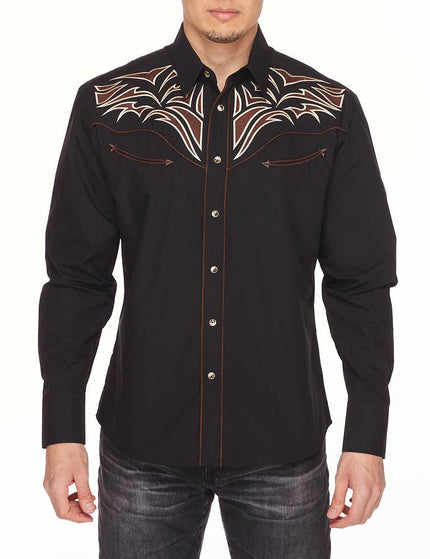 Rodeo Clothing Men's Western Embroidery Cowboy Outfit Shirt