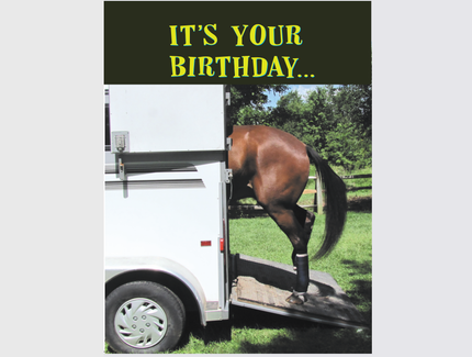 Horse Hollow Press - Horse Birthday Card: It's your birthday...Get Loaded!