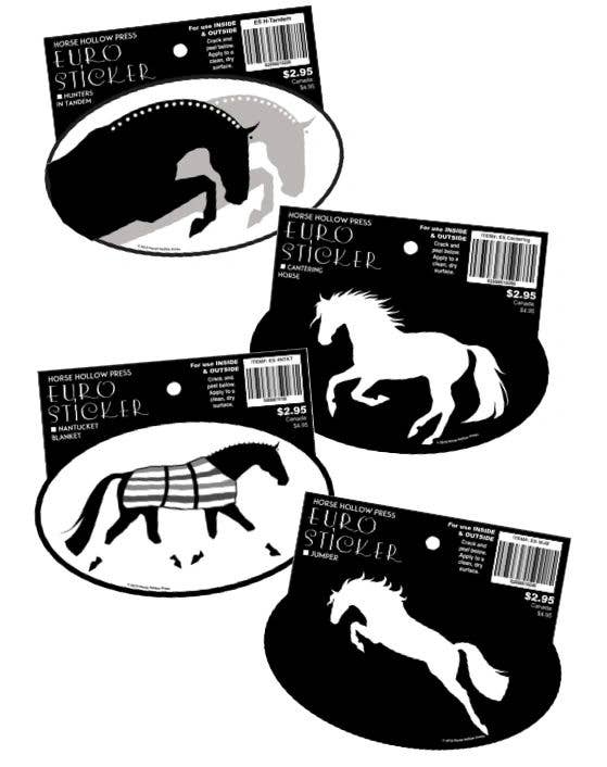 HHP Assorted Horse Oval Stickers