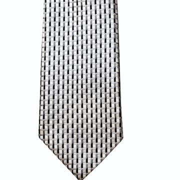 Lifebeats Gifts - Silver and Black Microfiber Necktie