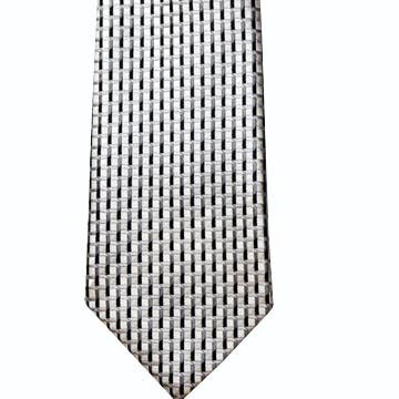 Lifebeats Gifts - Silver and Black Microfiber Necktie