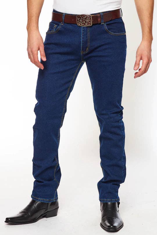 HLP504 Rodeo Clothing - Men's Calvetti Stretch Slim Fit Straight Jeans