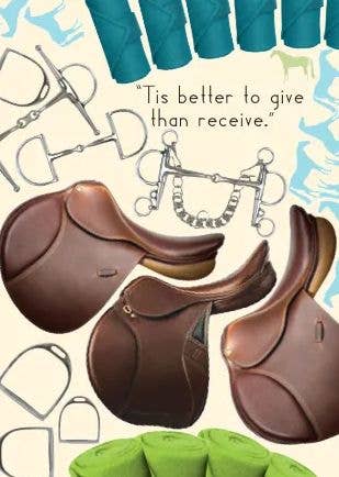 Horse Hollow Press - Horse Funny Birthday Card: Tis Better to Give Than Receive!