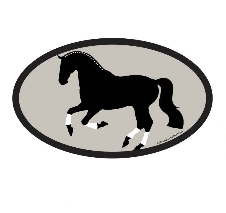 Horse Sticker: Dressage