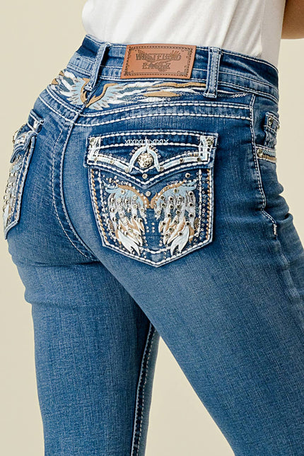 Bootcut Stretchy Bling Jeans