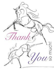 Horse Hollow Press - Horse Thank You Card: Sketchbook Horses!