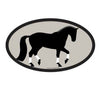 Horse Hollow Press - Oval Equestrian Horse Sticker: Passage Dressage