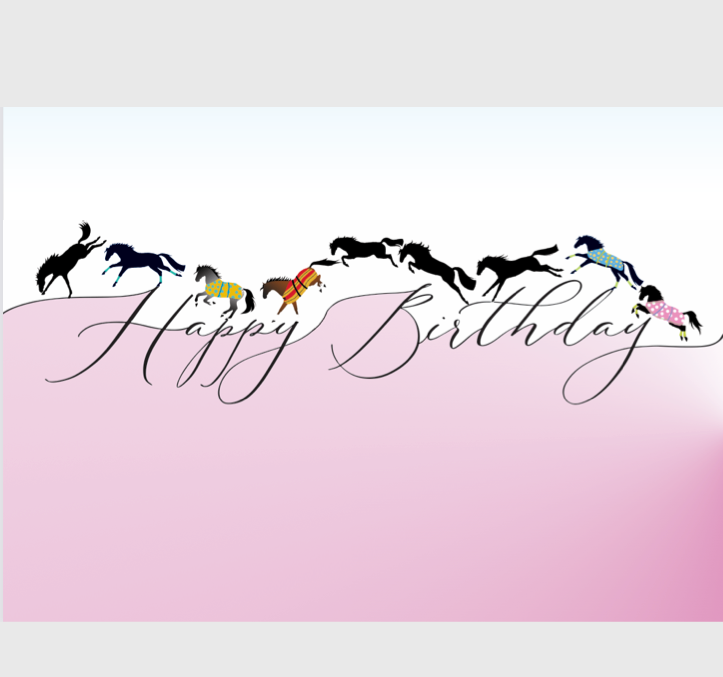 Horse Birthday Card: Happy Birthday