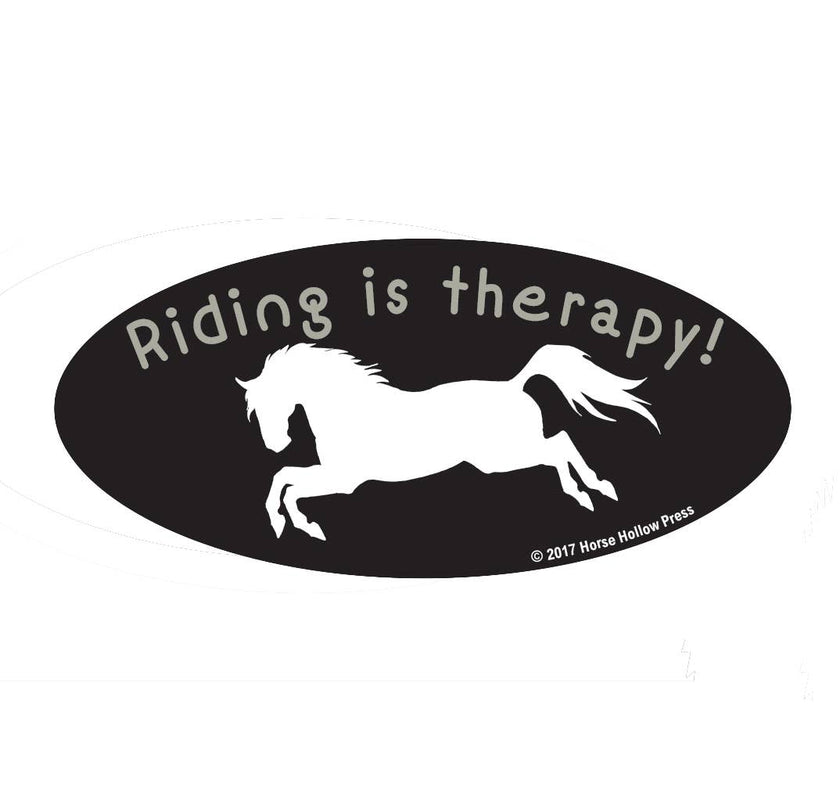 Horse Sticker: Riding is my therapy
