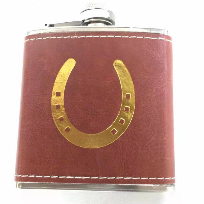 Barrel Down South - Horse Shoe Flask