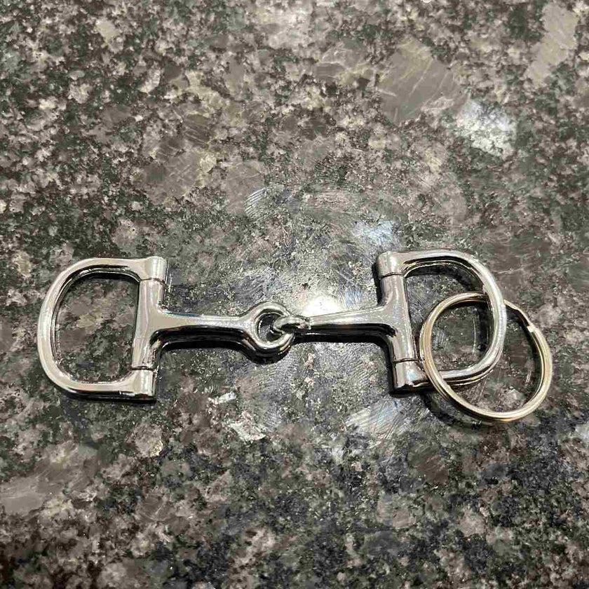 Barrel Down South D-Ring Snaffle Bit Keychain