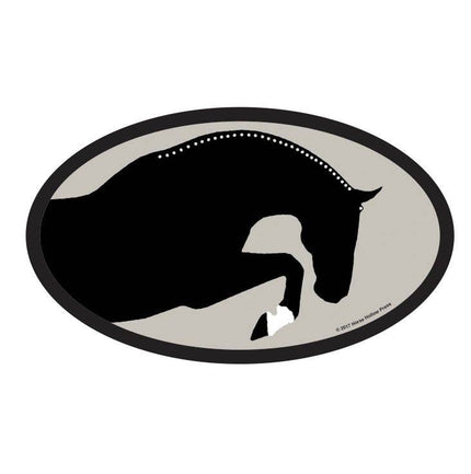 HHP Oval Equestrian Horse Sticker: Hunter