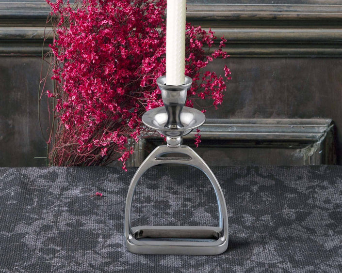 Arthur Court - Equestrian Stirrup Candlestick